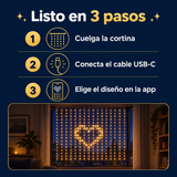 Cómo se instala la cortina de luces Brillora en 3 pasos